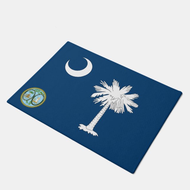 South- Carolinaflagge Fußmatte (Schrägansicht)