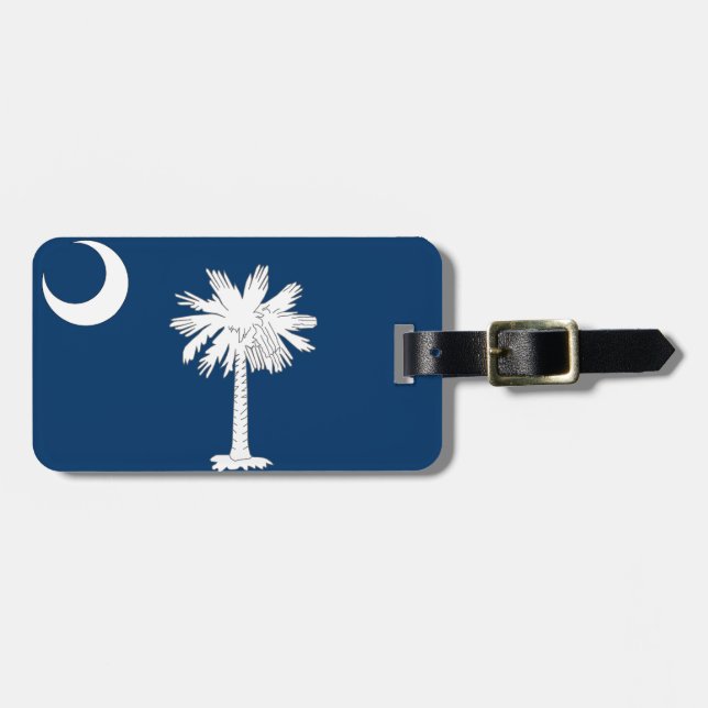 South- Carolinaflagge Gepäckanhänger (Vorderseite horizontal)