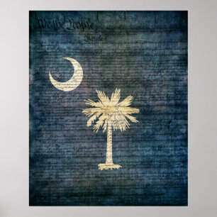 South- Carolinaflagge Poster