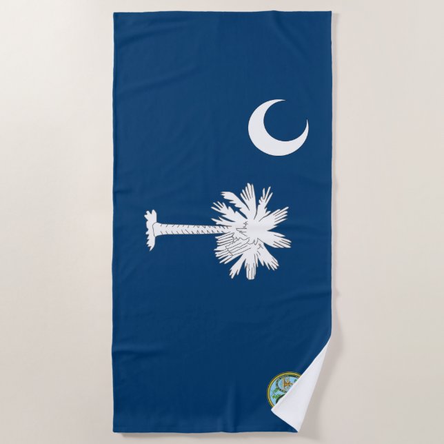 South- Carolinaflagge Strandtuch (Vorderseite)
