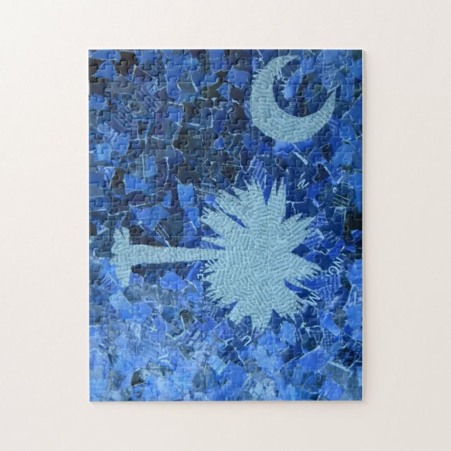 South Carolinapalmetto-Baum-Puzzlespiel (Vertikal)