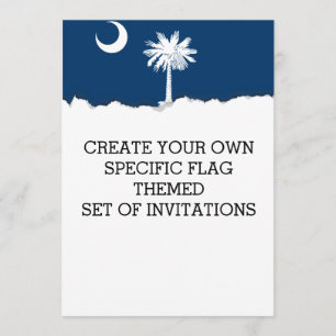 South- CarolinaStaats-Flagge Einladung