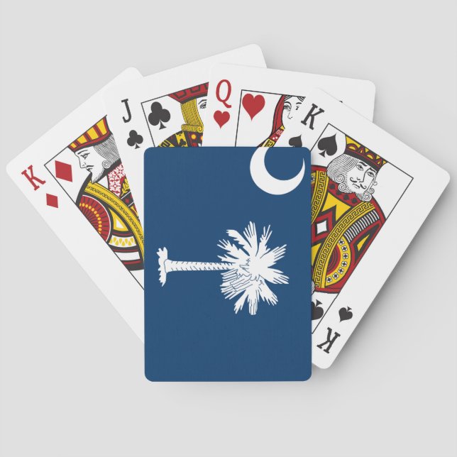 South- CarolinaStaats-Flagge Spielkarten (Rückseite)