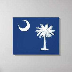 South- CarolinaStaats-Flaggen-Entwurfs-Dekor Leinwanddruck