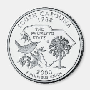South- CarolinaStaats-Viertelmagnet 2000 Magnet