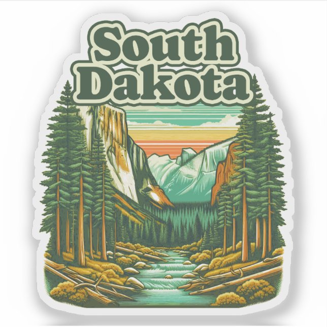 South Dakota Aufkleber (Vorderseite)