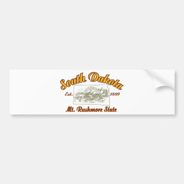 South Dakota Autoaufkleber (Vorne)