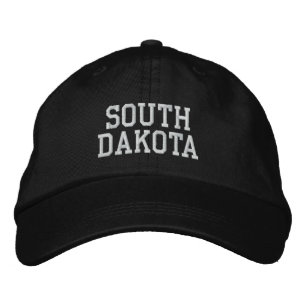 South Dakota bestickte, anpassbare Cap Black Bestickte Baseballkappe