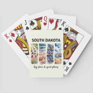 South Dakota Big Stone & Quiet Plains Spielkarte