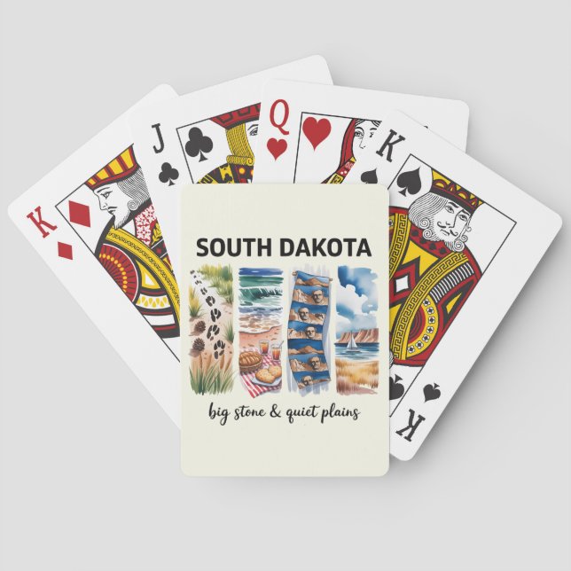 South Dakota Big Stone & Quiet Plains Spielkarte (Rückseite)