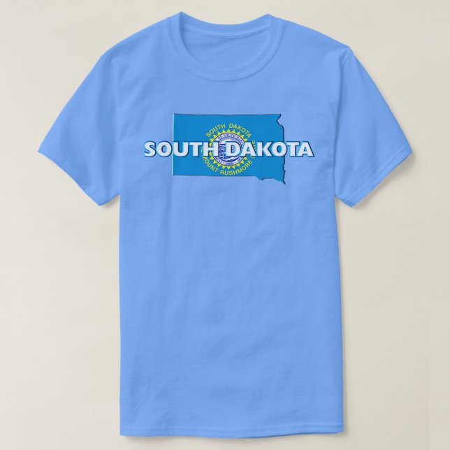 South Dakota Colored Staat T-Shirt (Design vorne)