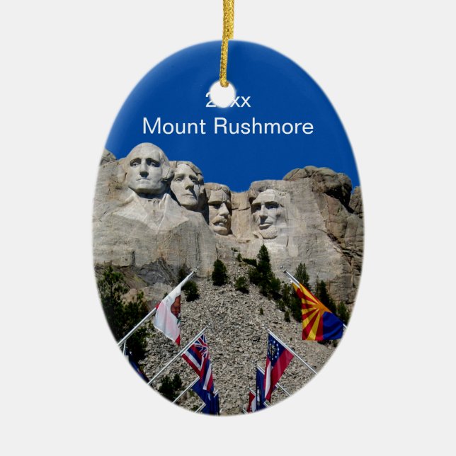 South Dakota der Mount Rushmore Keramikornament (Vorne)