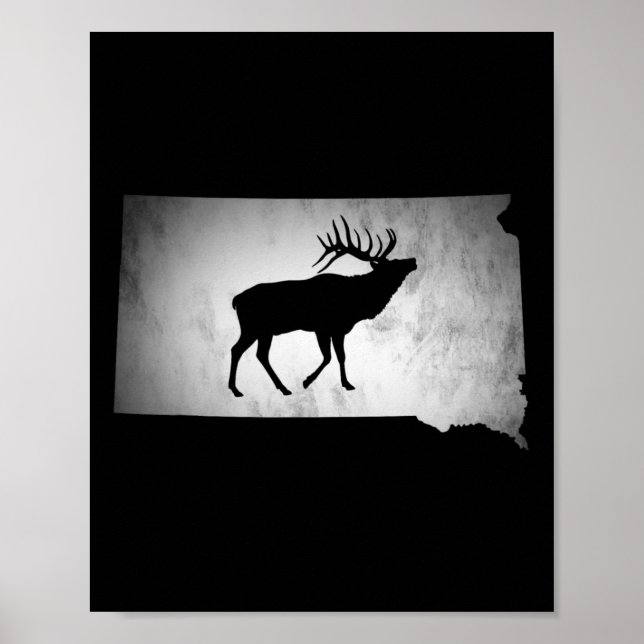 South Dakota Elk Junting Poster (Vorne)