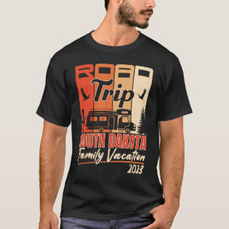 South Dakota Family Vacation RV Road Trip Mountain T-Shirt