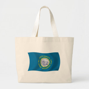 South Dakota Flag Tote Bag Jumbo Stoffbeutel