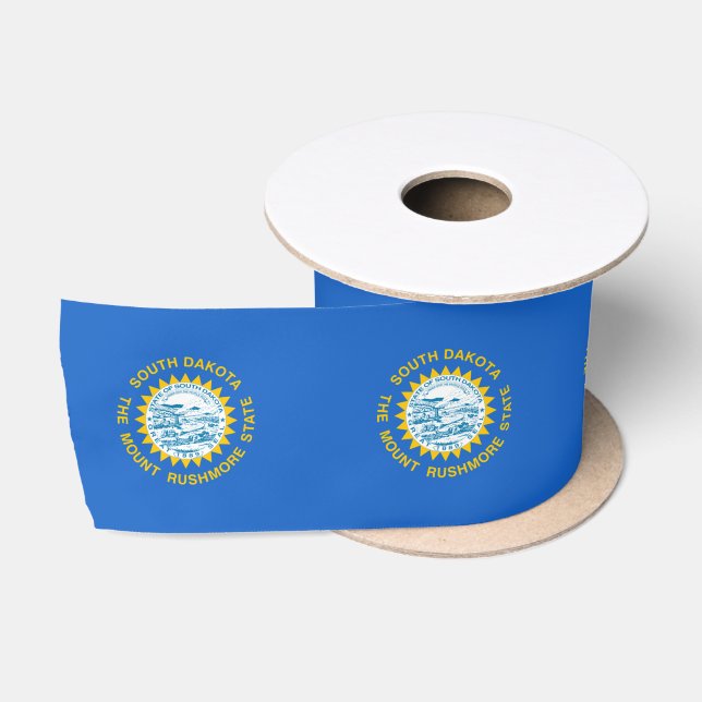 South-Dakota-Flagge Satinband (Spule)