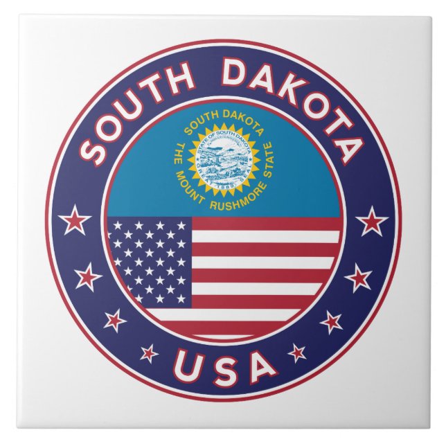 South Dakota Fliese (Vorderseite)