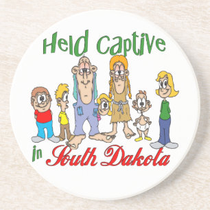 South Dakota Funny Trailer Park Sandstone Unterset Sandstein Untersetzer