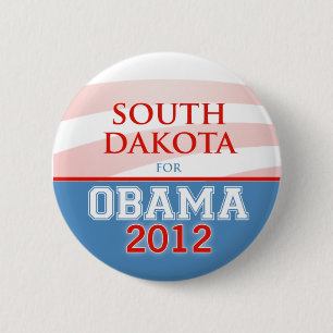 SOUTH DAKOTA für Obama 2012 Button