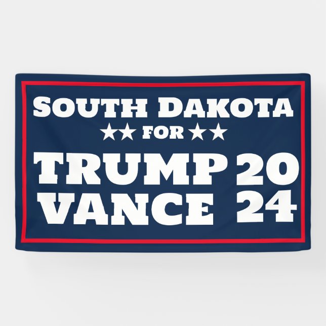 South Dakota für Trump Vance 2024-Banner Banner (Horizontal)