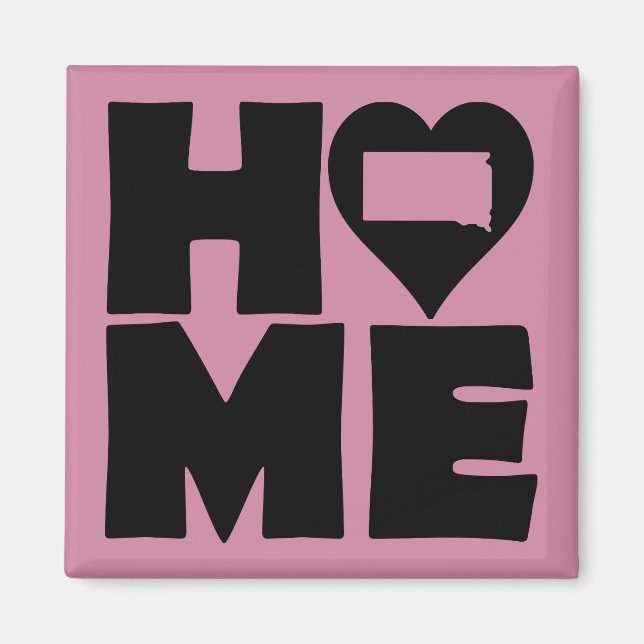 South Dakota Home Heart State Friends Magnet (Vorne)