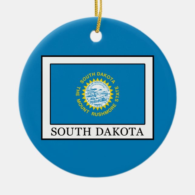 South Dakota Keramik Ornament (Vorne)