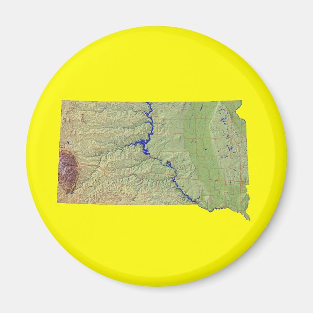 South Dakota Map Magnet (Vorne)