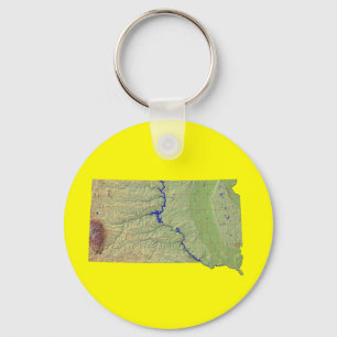 South Dakota Map Schlüsselanhänger