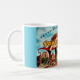 South Dakota Mt Rushmore Postcard  Kaffeetasse