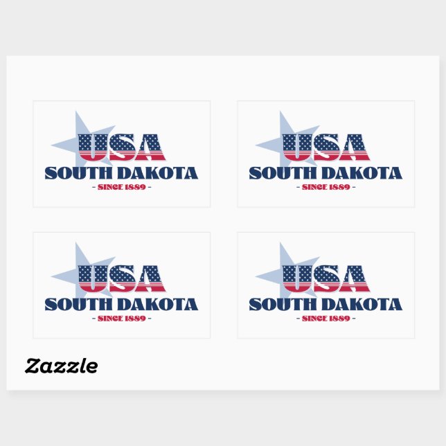 South Dakota My Zuhause Staat Sticker (Blatt)