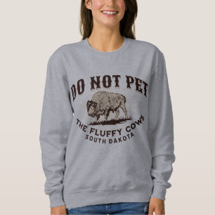 South Dakota nicht die fließenden Kühe Bison Swea Sweatshirt