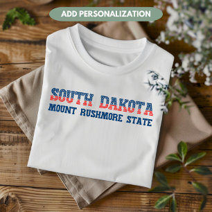 South Dakota Patriotic Mount Rushmore Staat Custom T-Shirt