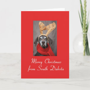 South Dakota Rentier Zeiger fröhliche Weihnachten