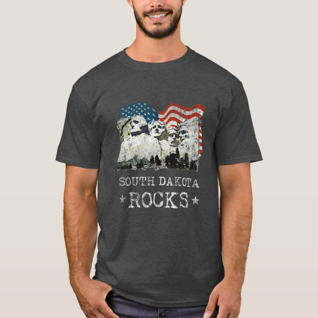 South Dakota Souvenir Gifts Mt. Rushmore T-Shirt (Vorderseite)
