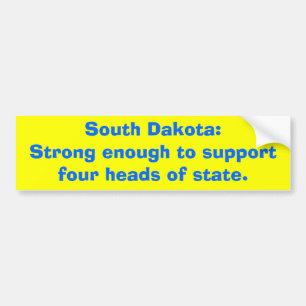South Dakota: Stark genug zum supportfour geht… Autoaufkleber