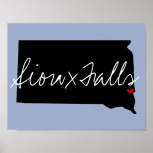 South Dakota Town Poster