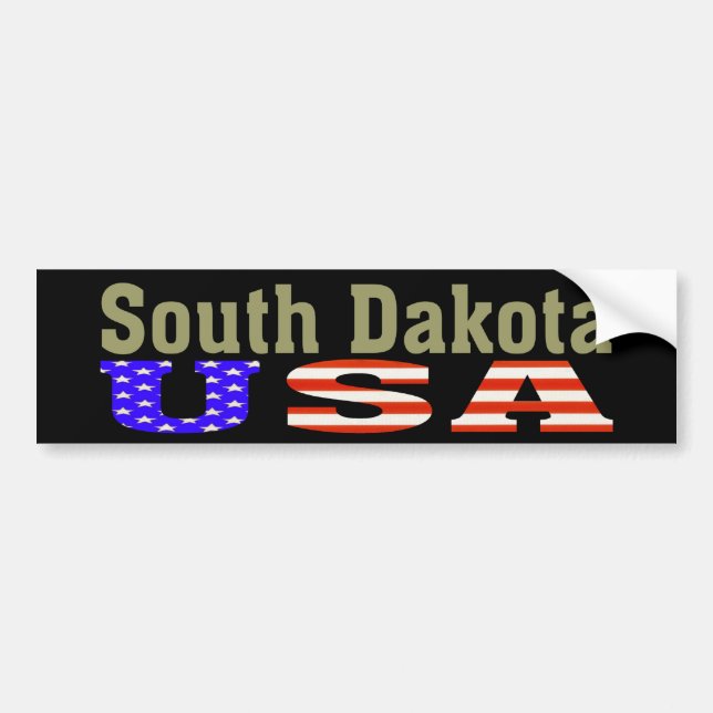South Dakota USA! Autoaufkleber (Vorne)