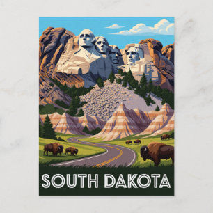 South Dakota USA Black Hills Badlands Reise 🌾 Postkarte