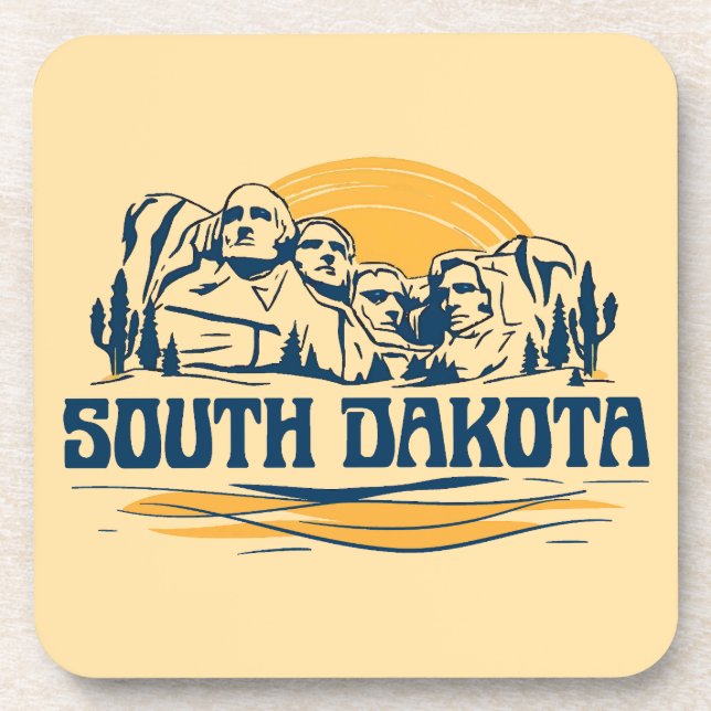South Dakota USA Getränkeuntersetzer (Vorderseite)