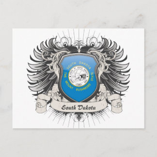 South Dakota Wappen Postkarte