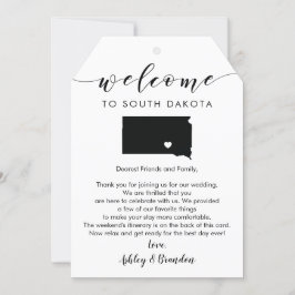 South Dakota Wedding Welcome Tag Tour