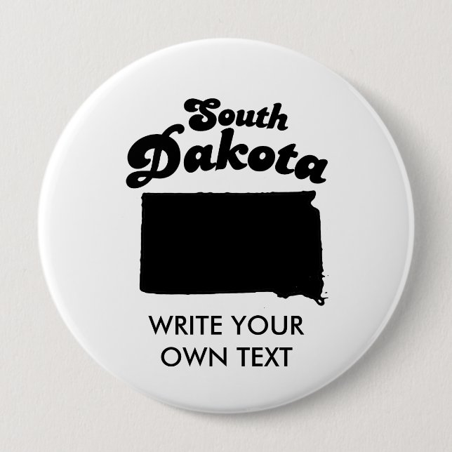 SOUTH- DAKOTAStaats-MOTTO-T - SHIRT Button (Vorderseite)