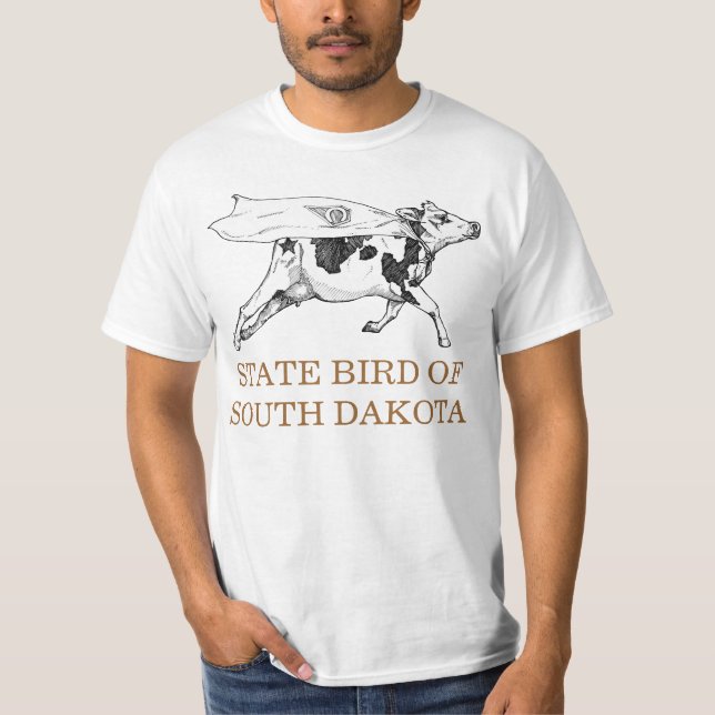 SOUTH- DAKOTAStaats-VOGEL: DIE KUH T-Shirt (Vorderseite)