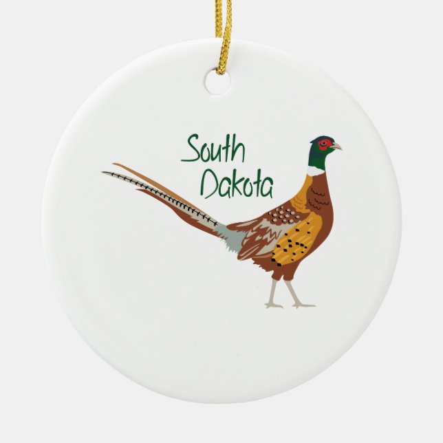 South- Dakotavogel Keramik Ornament (Vorne)