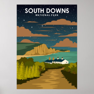 South Downs National Park Travel Poster