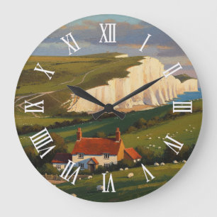 South Downs Nationalpark England Reise Große Wanduhr