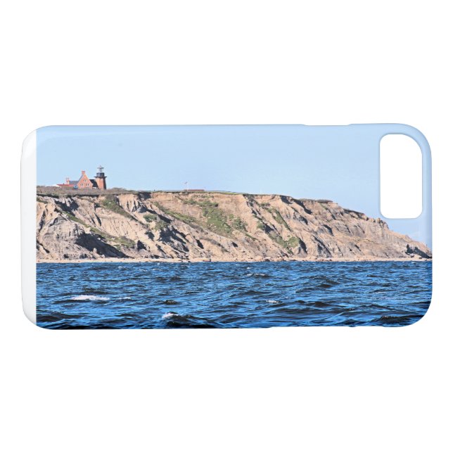 South East Lighthouse, Block Island RI iPhone Case (Rückseite (Horizontal))