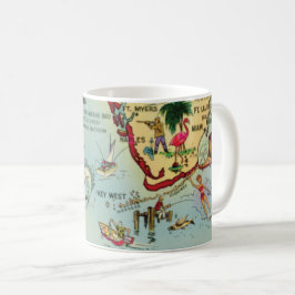 South Florida Keys Map-Tasse Kaffeetasse