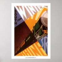South for Winter Sunshine Poster