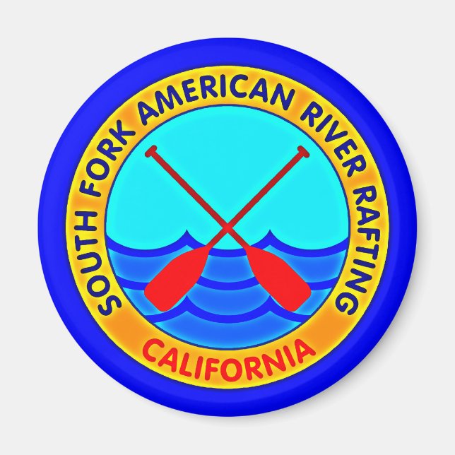 South Fork American River Rafting California Magnet (Vorne)